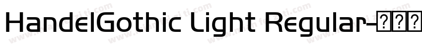 HandelGothic Light Regular字体转换